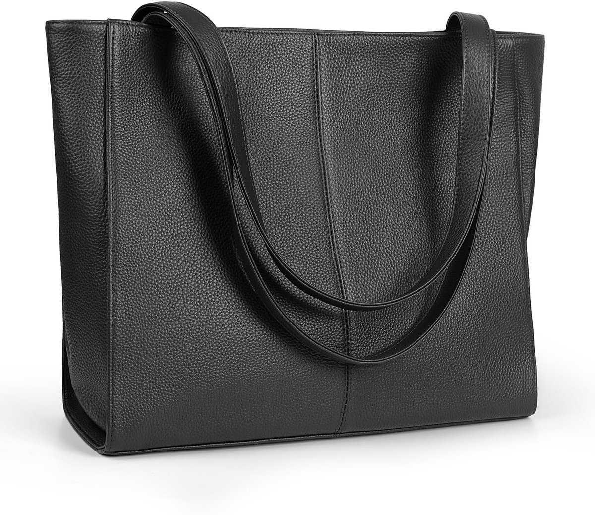 Omgoods - Dames Leren Tote Bag met Laptopvak