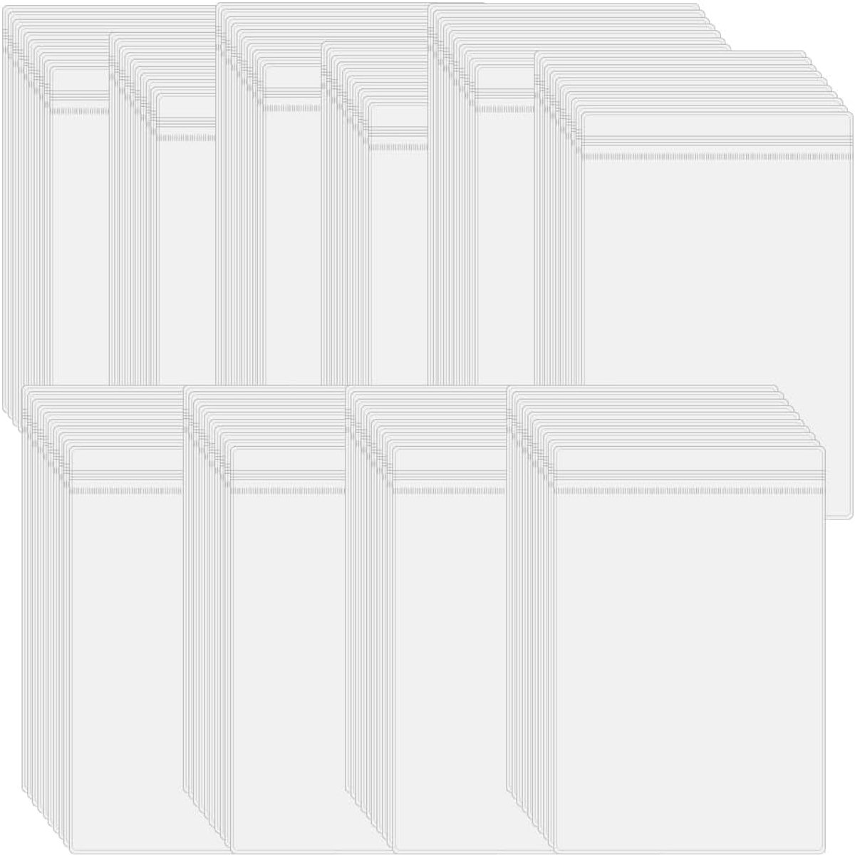 SnelShoppen - 100Pcs 8x12CM Dikke Heldere Opslagzakken, Waterdichte PVC Tassen, Plastic Sieradenzakken voor Oorbellen, Sieraden, Opbergdozen (Binnenma