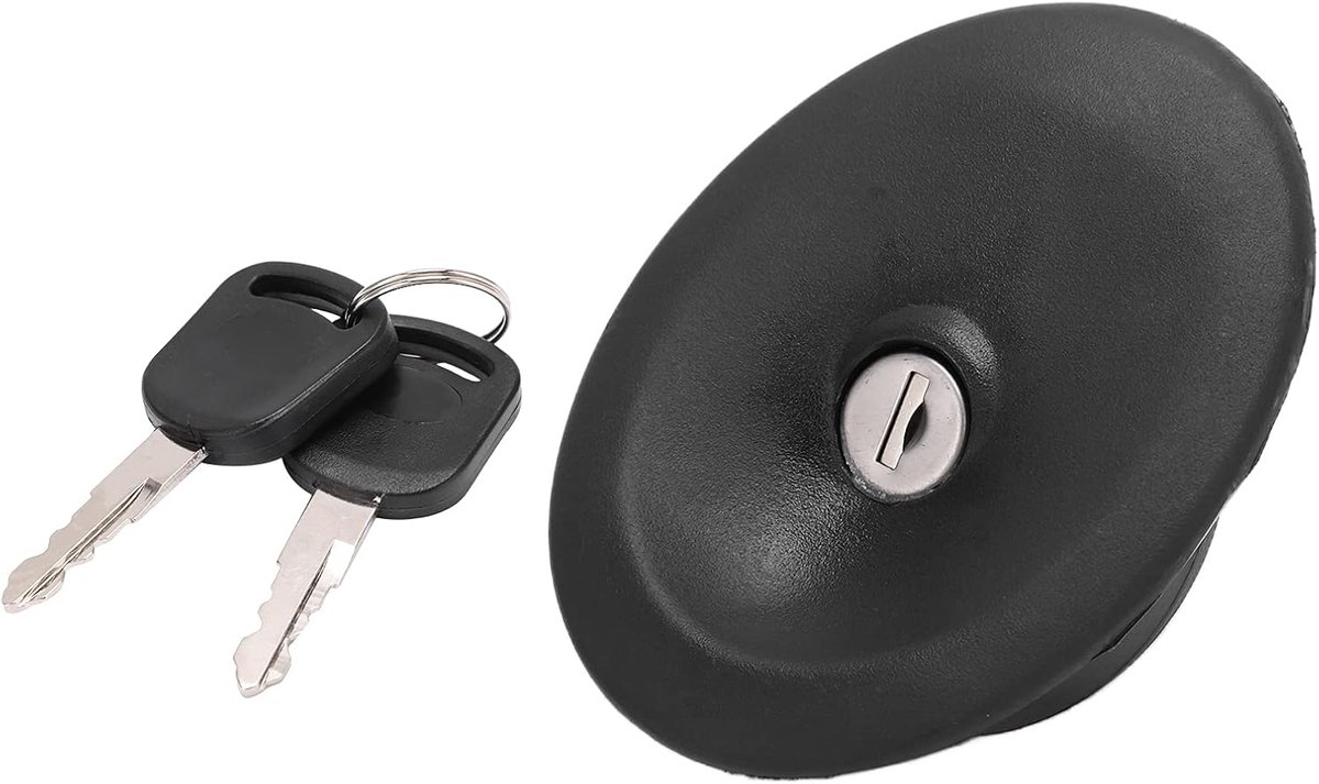 SnelShoppen - Brandstofdop met slot en sleutels 3966745 Vervangingsonderdeel voor Ford Transit MK4 MK5 1994-2000, Duurzaam Kunststof, Sluitbaar, Betro