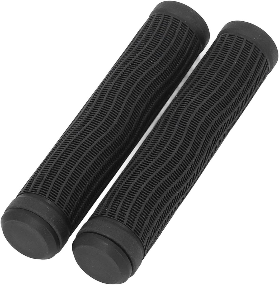 Fiets Handvat Grips - Stuurgrepen Rubber - Comfortabel Fietsen - Ergonomisch Ontwerp - 2 stuks - Zwart