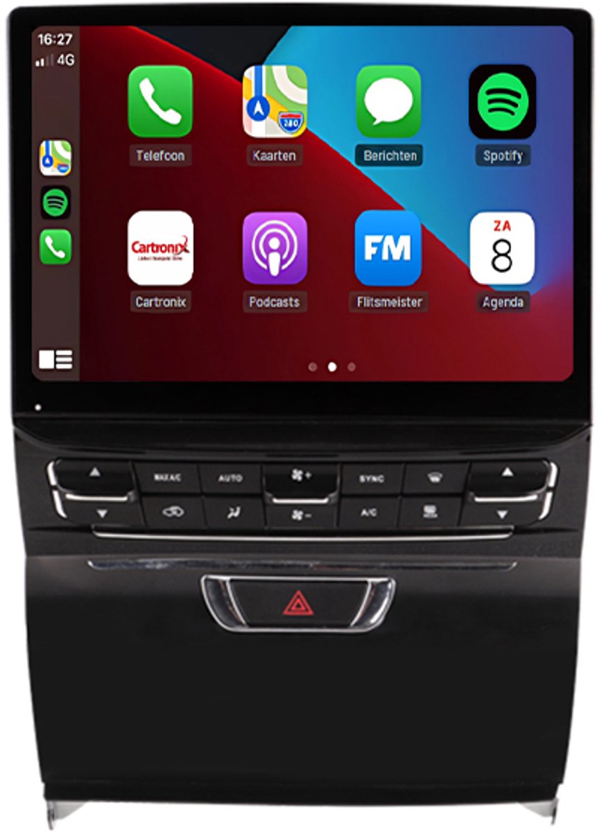 CarPlay autoradio geschikt voor Maserati Quattroporte | 2013 t/m 2016 | Cartronix CTX-113966 | 2013 2014 2015 2016 | 10.5 inch | Android 15 | Draadloos Apple CarPlay & Android Auto | 4GB + 64GB | Bluetooth & Wifi
