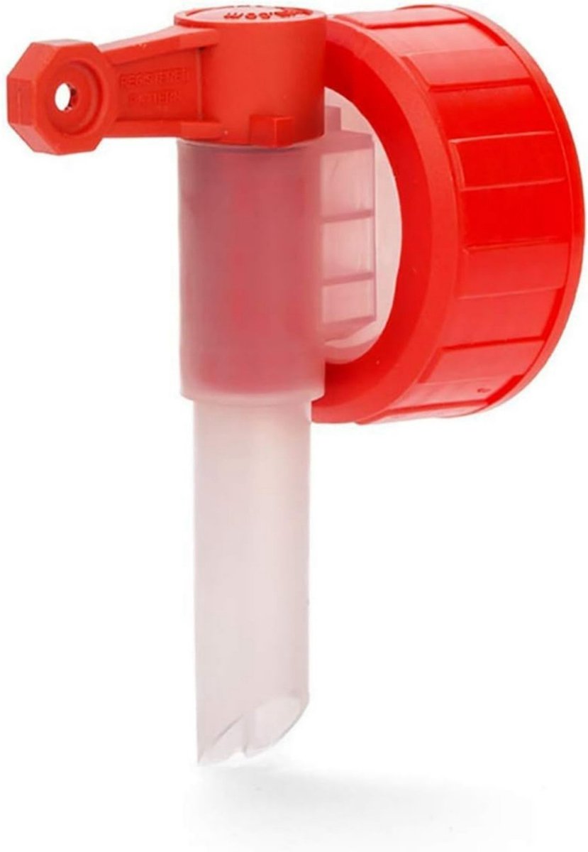 Kraan voor vaten met vloeibare chemicaliën EMK-105 – Vat-aftapkraan – Geschikt voor DIN 40-schroefdraad – Debiet ≥ 1,5 l/min – Buitendiameter schroefdraad 42,2 mm – Binnendiameter schroefdraad 38,8 mm – Industriële vatkraan - Ventiel