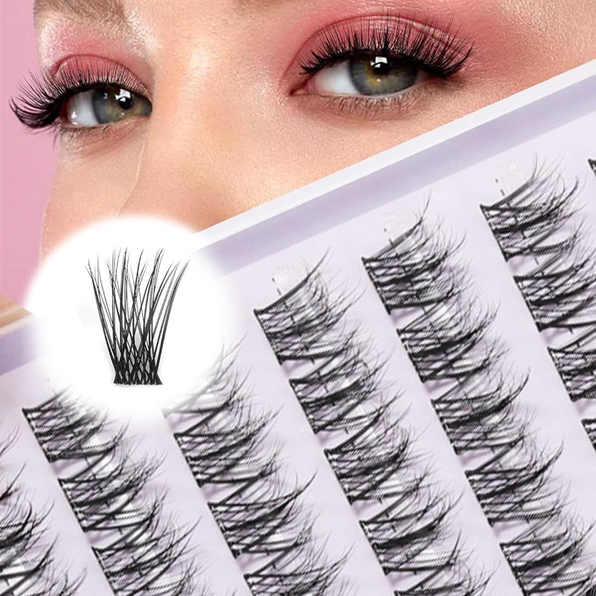 SnelShoppen - 10 Paar 3D Zelfklevende Wimpers, Natuurlijke Herbruikbare Valse Wimpers, Volumineuze Wimpers voor Vrouwen, Natuurlijke Look, Make-up voo