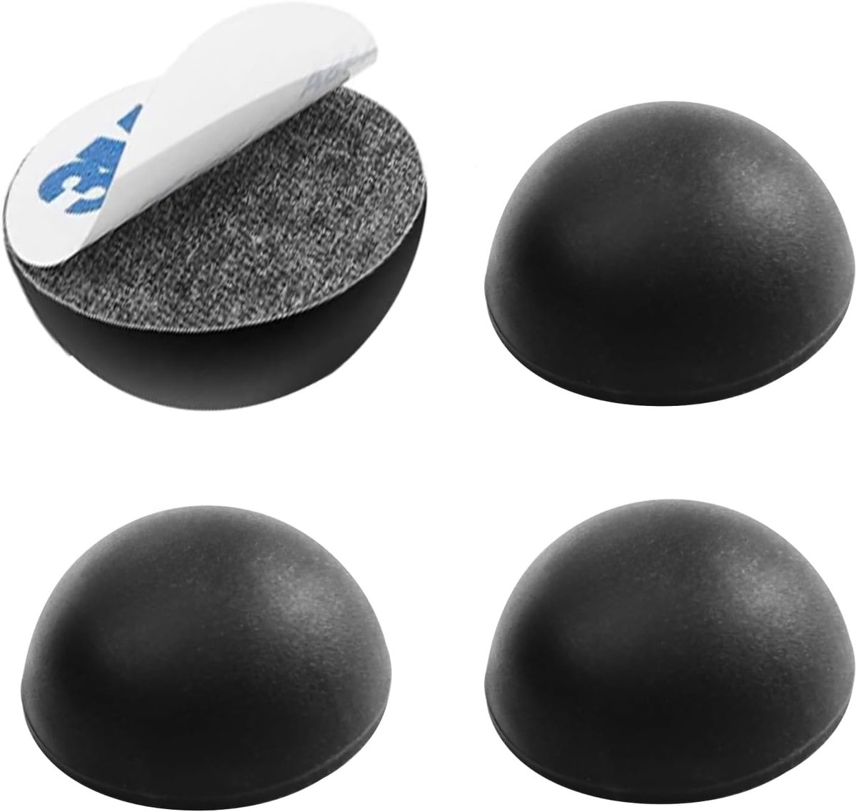 4pcs Silicone Speaker Feet,32mm Self Adhesive Legs Furniture Buffers Semicircular Buffer Insulation Pads Non-Slip - ShopVlot