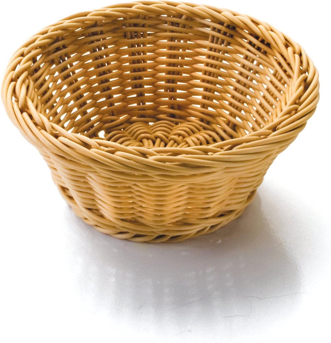 Ronde Broodmand - Broodtrommel Opslag - Brood Vers Houden - Vaatwasmachinebestendig - 26x26x8 cm - Beige