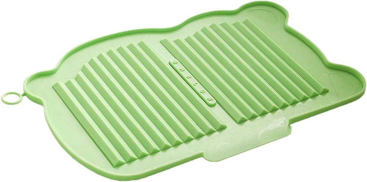 Afwasmat Siliconen - Afdruipmat Aanrecht - Keuken Organiseren - Hittebestendig Antislip - 35 x 25.5 cm - Groen