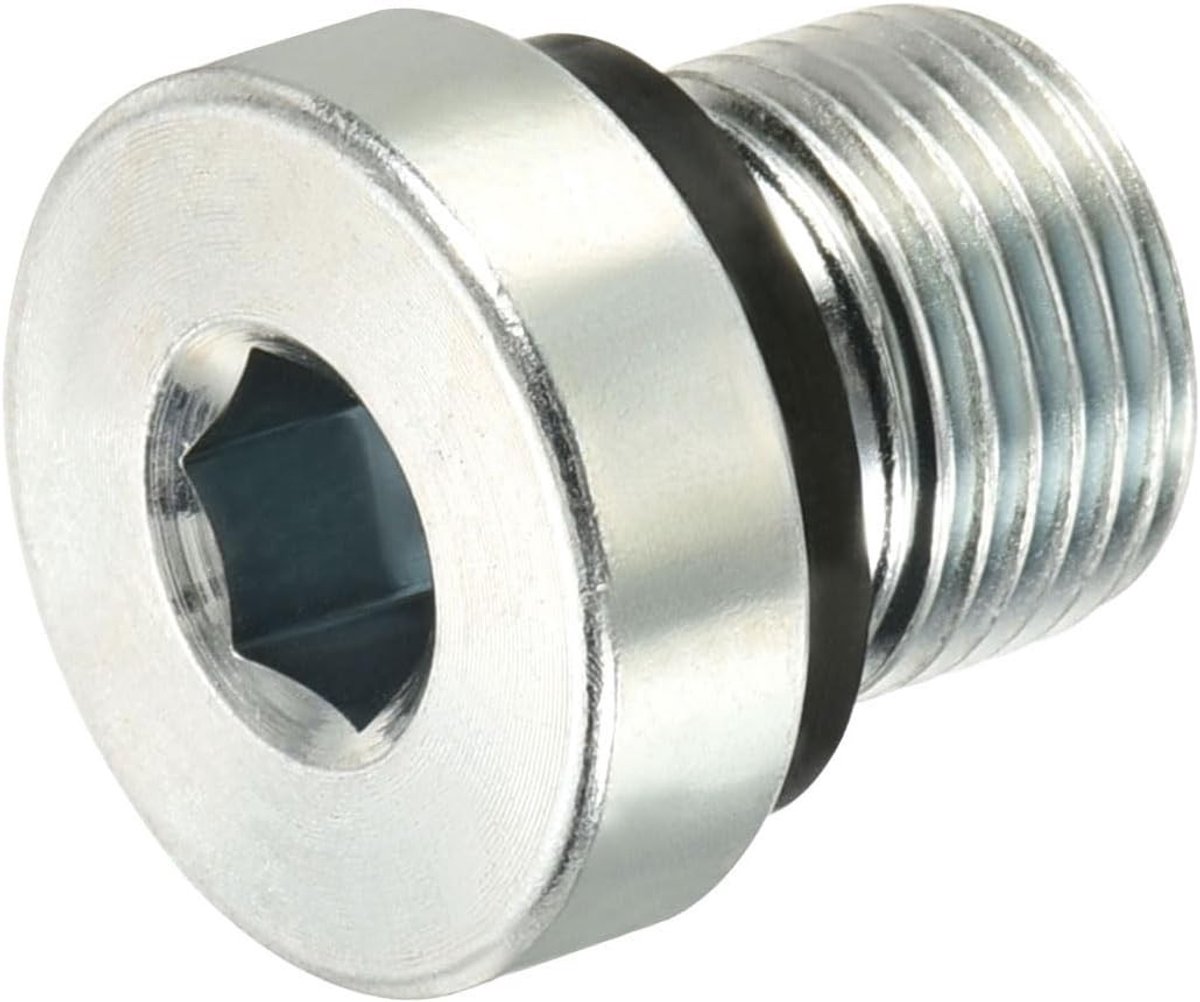 Stalen Hex Head Tube Fitting Stop Stopper met Sealing Ring voor Slang Aansluitingen, M12 x 1