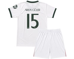 Real Madrid Voetbaltenue - Arda Güler - Thuis Voetbal Tenue Kinderen - Maat 116 t/m 164 - Seizoen 2026/2027 - Shirt en Broekje - Jongens - Meisjes - Wit