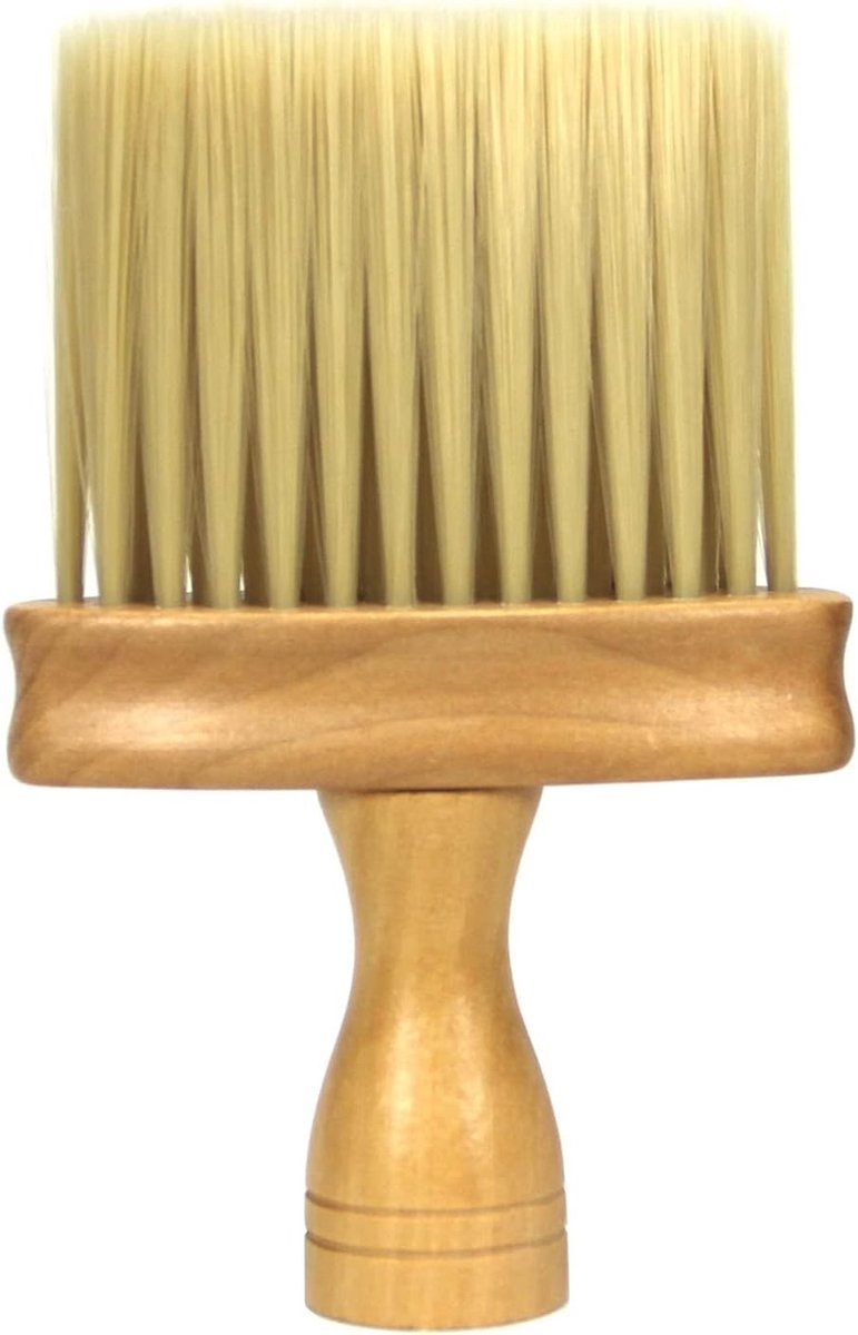 Professionele Haar Snijborstel voor Kappers - Houten Nekborstel voor Nauwkeurige Afwerking en Styling