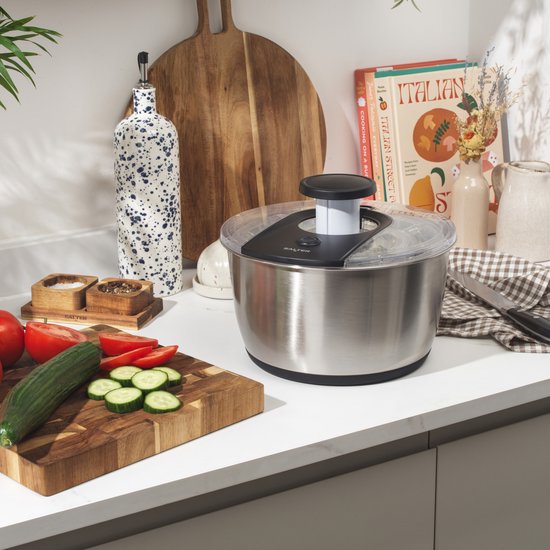 Salter Expert Slacentrifuge - 6 Liter - Dubbel Doelkom Met Vergiet van Merkloos — afbeelding 3