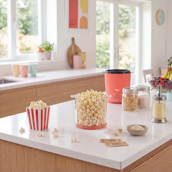 Giles & Posner Funfair Popcornmachine - 2-in-1 Deksel & Serveerkom — afbeelding 5