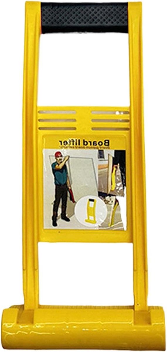 Paneellifter - Plankhouder Deurlifter - Panelen Verplaatsen - Eénhandige Bediening - 40 cm - Geel