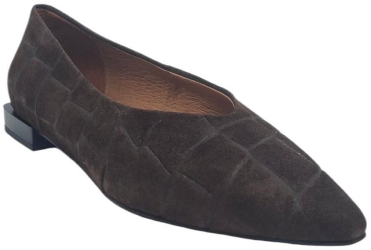Angel Alarcon Nay 26504-530B Wenge | Spitse ballerina kroko
