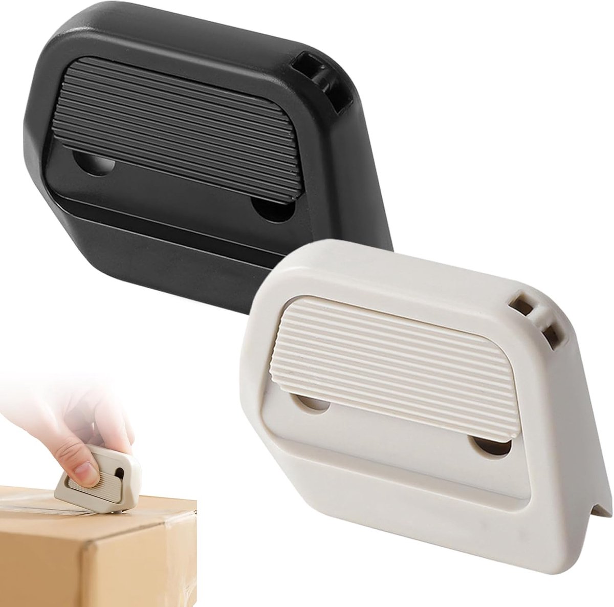 2 Pcs Mini Ceramic Paper Cutters, Ceramic Mini Paper Cutter, Automatic Recoil Cutter, Up to 10 Times Sharpener, Mini - ShopVlot