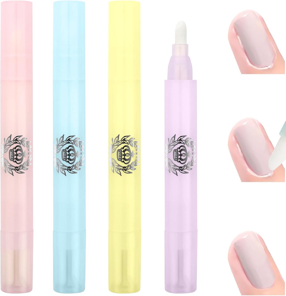 LOPHE Nagellak-correctiepen, set van 4 stuks, nail art manicure-correctiestift, nagellakcorrectie - ShopVlot