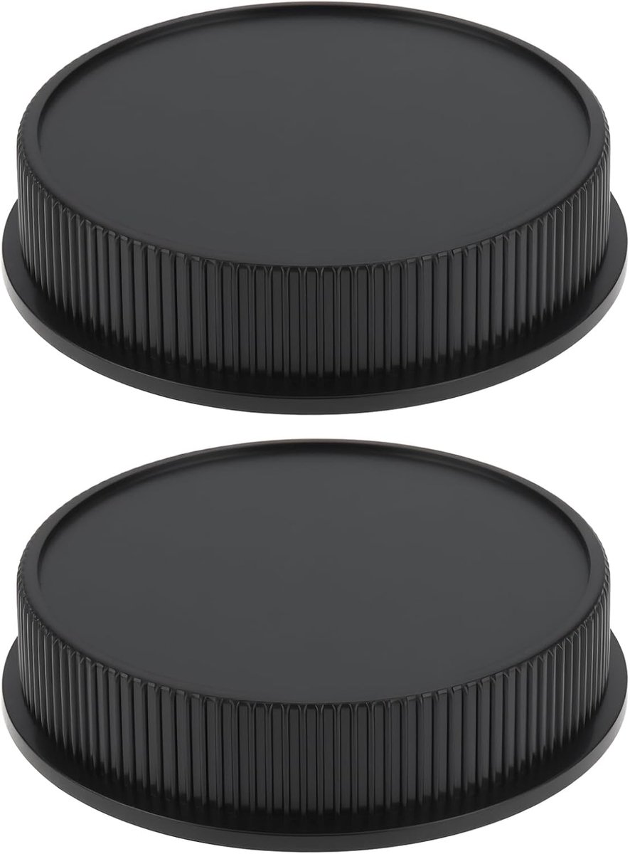 SnelShoppen - 2 Stuks Achterlensdop Compatibel met Leica L/T Systeem - Bescherming voor TL2 CL SL SL2 S1 Sigma FP - Sterk Kunststof - Voorkom Stof, Vo