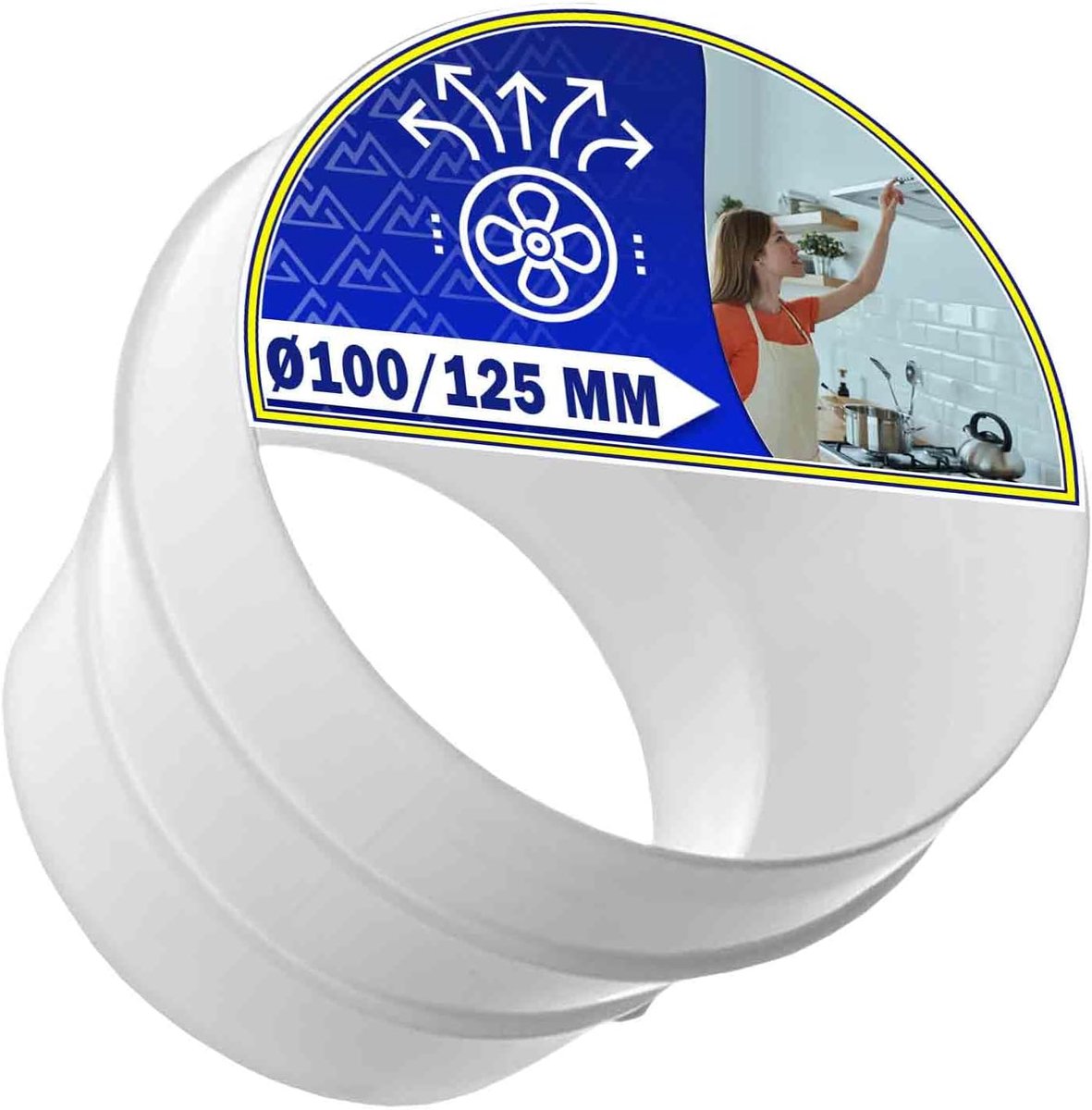 SnelShoppen - Draagbare Airconditioning Afvoerslang Ø 100/125 mm - Compatibel met Airconditioners, Ventilatiesystemen, Ontvochtigers - Originele Code