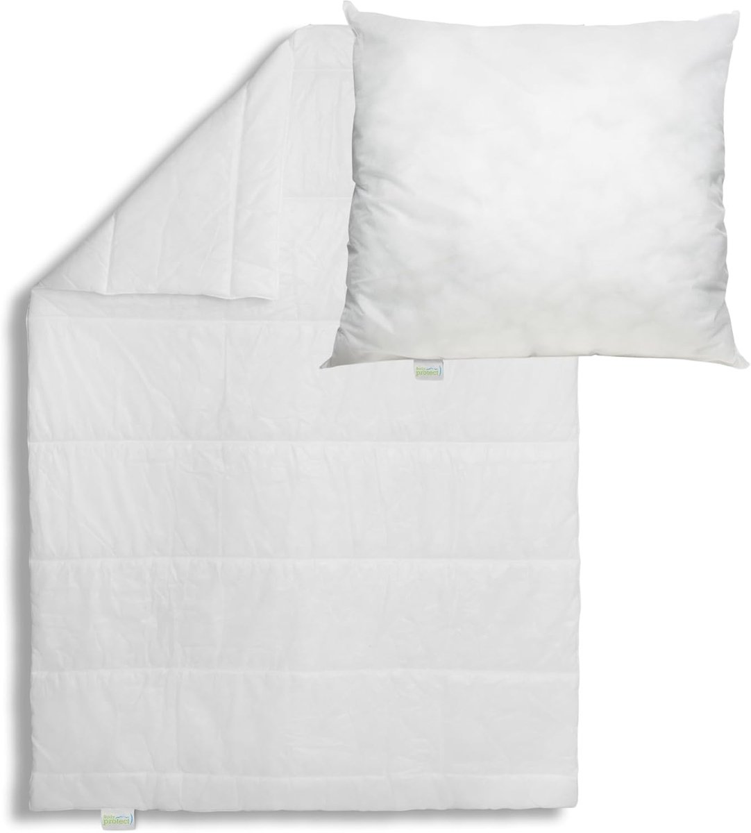 SnelShoppen - Bodyprotect Bedlinnen Set, Vier Seizoenen Dekbed 155 x 220 cm + Kussen 40 x 80 cm, Ecoline Duvet, Medium Vulgewicht 100% Microvezel, Was