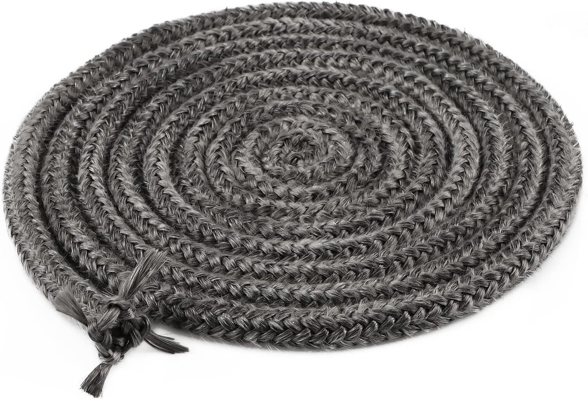 Afdichtingskoord 8mm x 2m - glasvezel - voor open haard en kachel - voorkomt rooklekkage - SnelShoppen