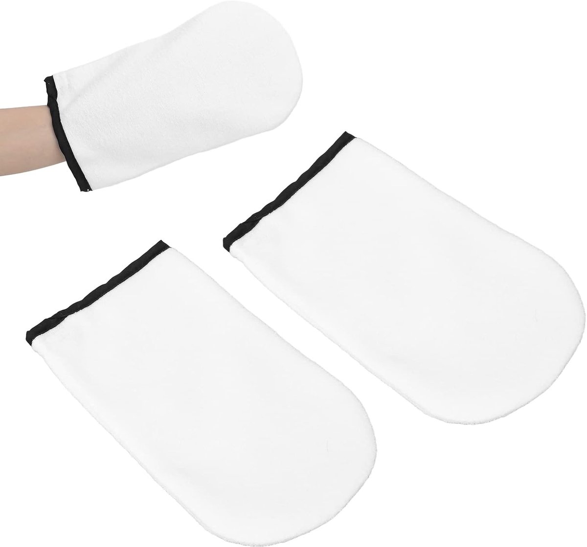 Paraffine washandschoenen, 2 stuks, katoen, bevorderen de absorptie