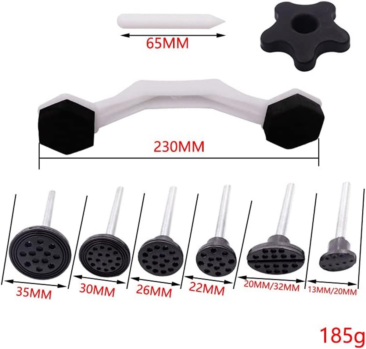 8 Stks Puller Tabs voor Auto Dent Verwijdering,Auto Body Paintless