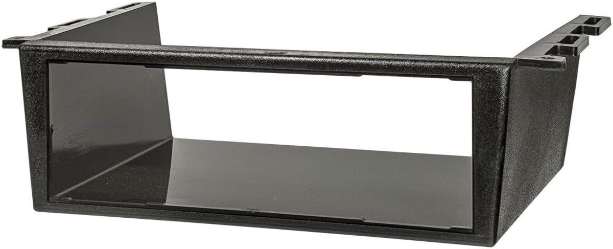 Car radio onderconsole 1DIN - plastic zwart - universeel voor voertuigen - ideale montageoplossing - ShopVlot
