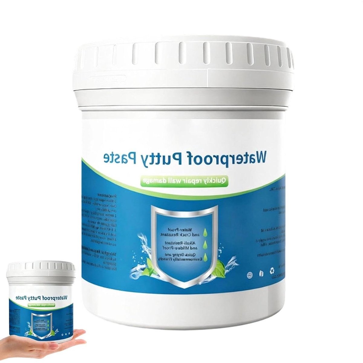 Gipsplaat Reparatieset - Muurvuller Kit - Muren Herstellen - Snel Drogend - 1 kg - Wit