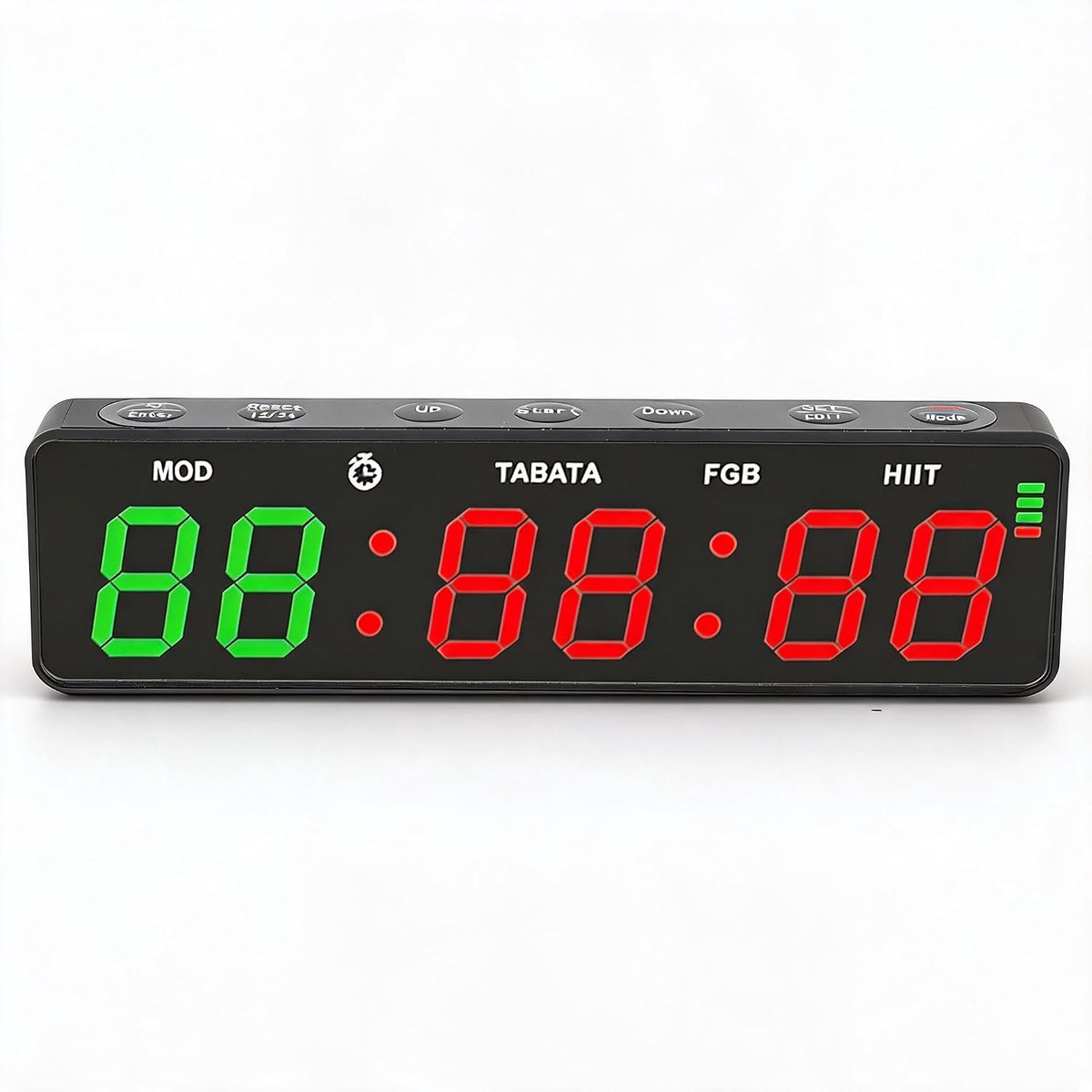 SnelShoppen - Gym Timer - Draagbare Interval Timer met Countdown/UP Stopwatch, Magnetisch Oplaadbaar Fitness Digitale Timer voor Thuis, Garage, Boksen