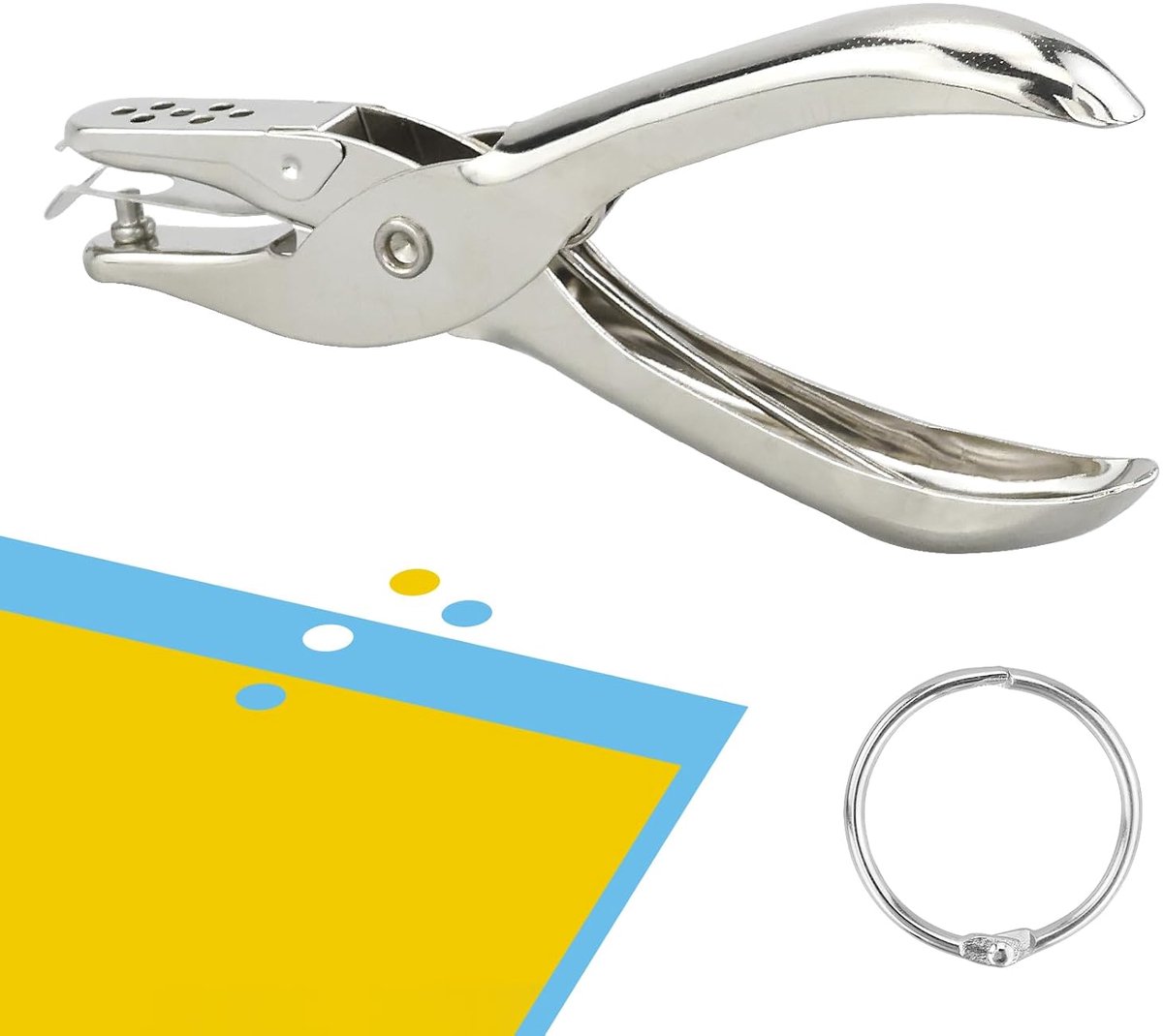 perforatietang, 3 mm ronde gat perforatietang, metalen stanstang, voor papier, foto's, wenskaarten, kaarten'