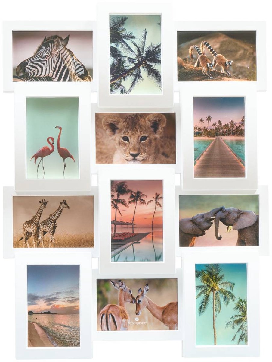 Houten fotolijstje voor 12 foto's CALI