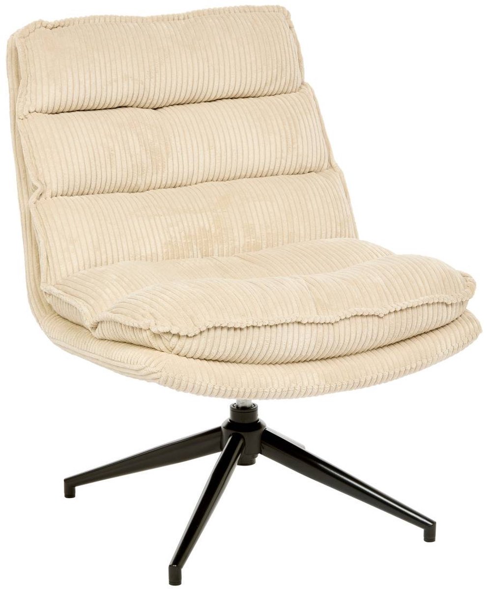 Draaifauteuil van corduroy HARPER