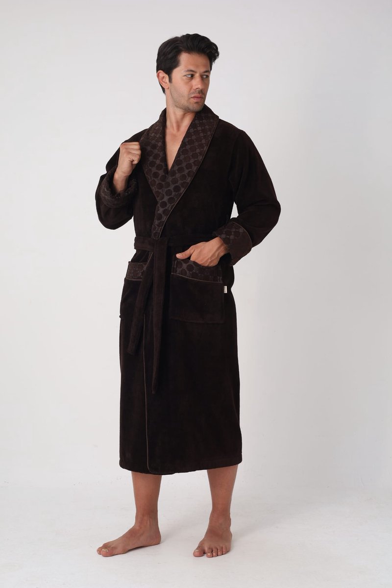 Heren Badjas Sebastian / Bruin / XXL