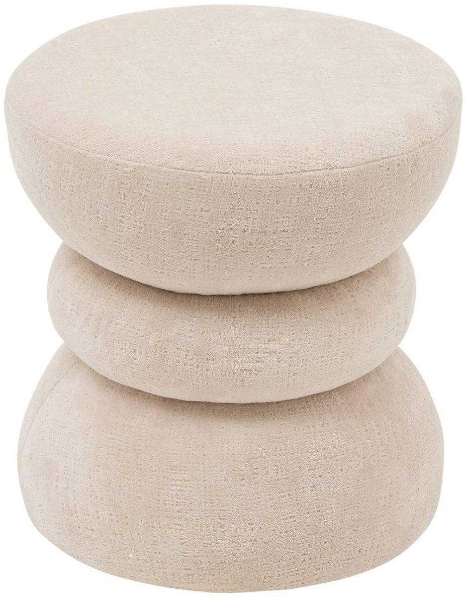 Pouf Ritem rond D.36cm crème