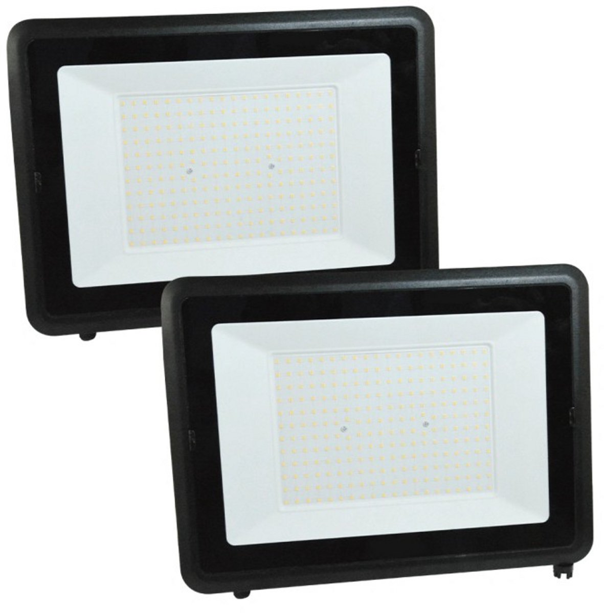 RexTech LED Schijnwerper - Set van 2 stuks - 16000 lumen - 200 watt - IP65 - Helder wit licht (4000K) - Aluminium behuizing - Werklamp voor wandmontage