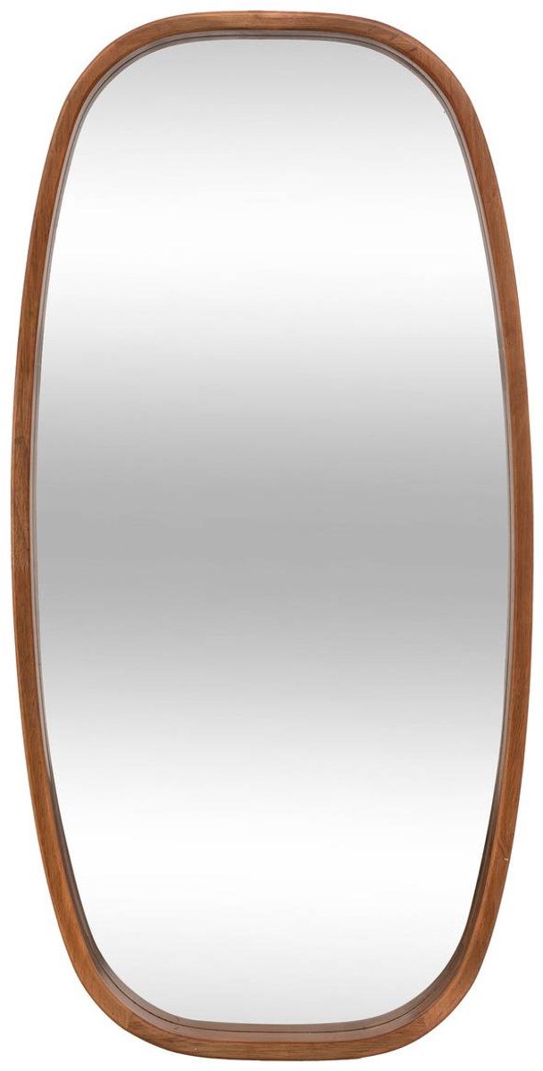 Ovale spiegel 80x40 cm van hout JASNA