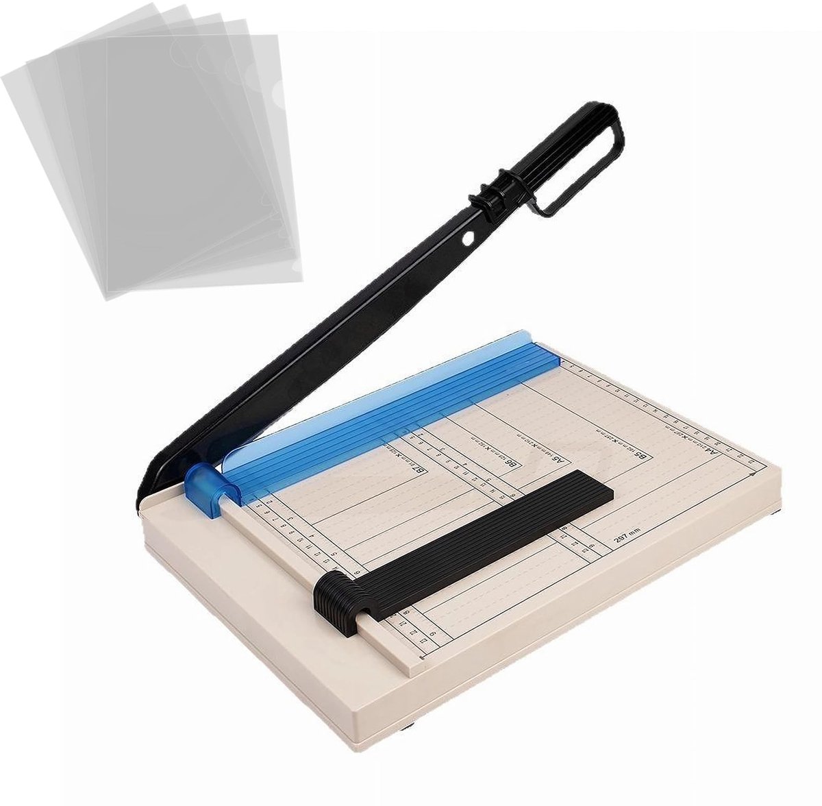 Omgoods - Papiersnijder met Hefboom en 5 Mappen