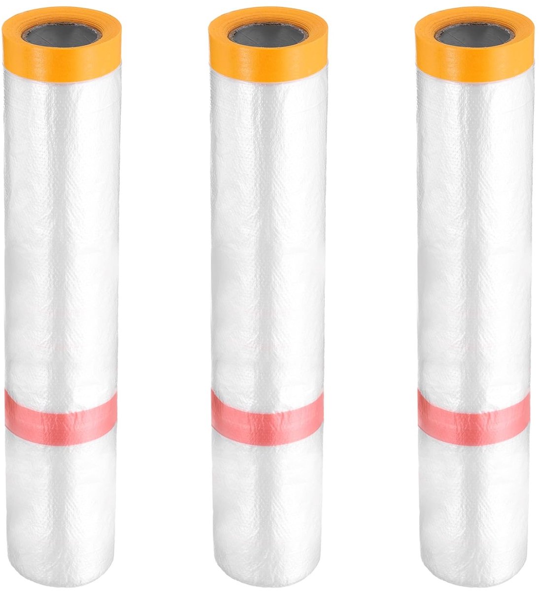 Omgoods - Set van 3 Vooraf Beplakte Dekzeilen voor Schilderwerk, 400 cm x 10 m