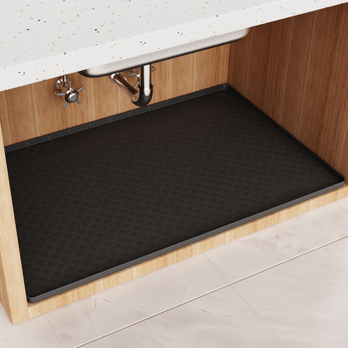 Omgoods - Siliconen Afwasmat 86 x 55 cm met Honingraat Drainage