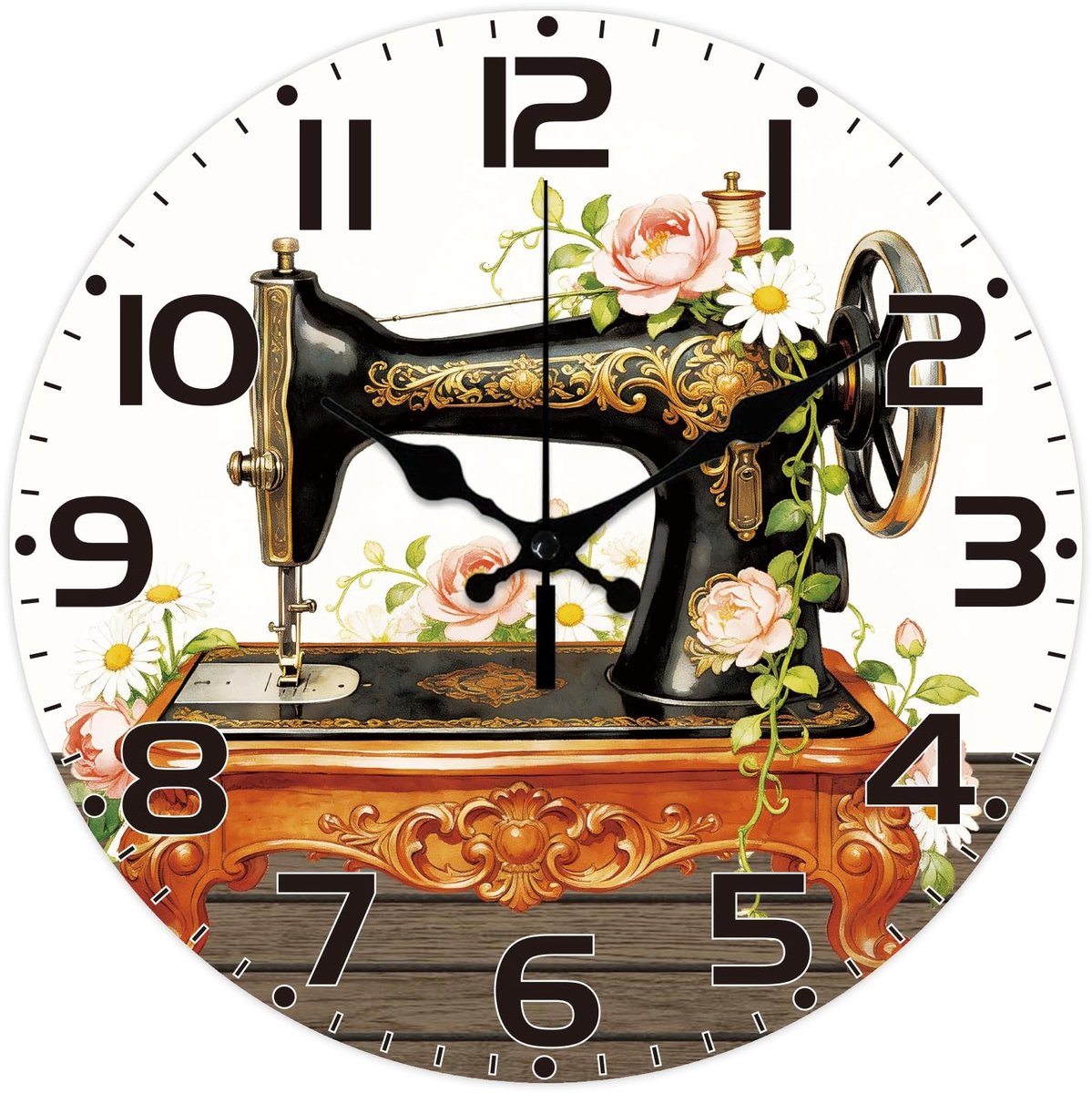 Omgoods - Retro Wandklok 30 cm Stijlvol en Stille Beweging
