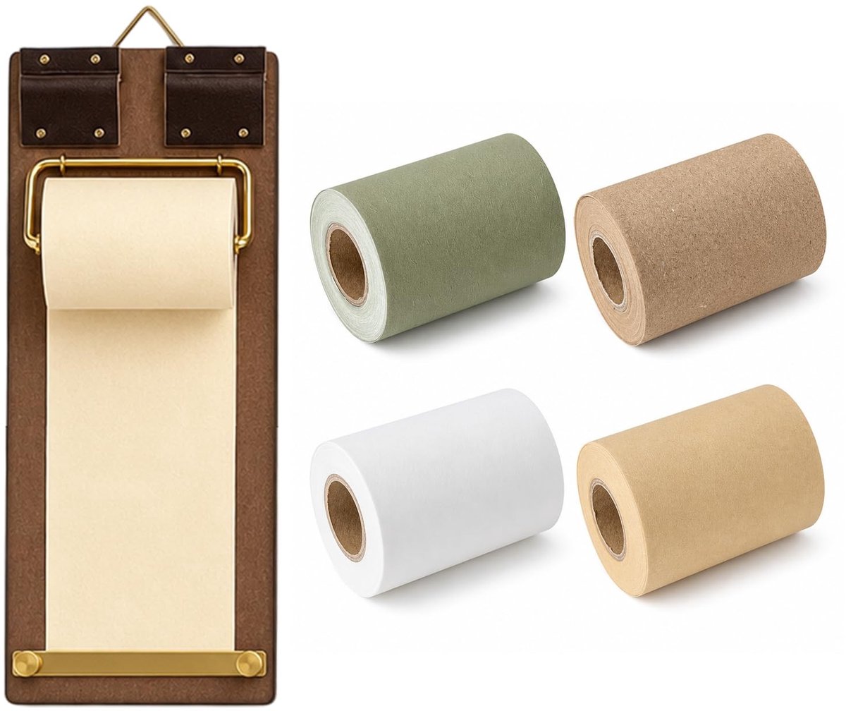Omgoods - Wandmontage Notitiepapier Dispenser met 4 Rollen