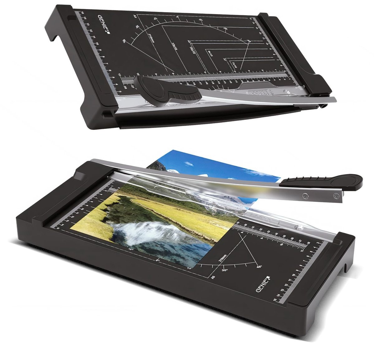 Omgoods - Lever Cutter voor A4 Papier en Foto's met Stoplijnen