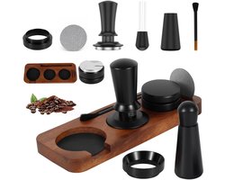 Omgoods - Espresso Tamper Set met Verdeler en Reinigingsborstel