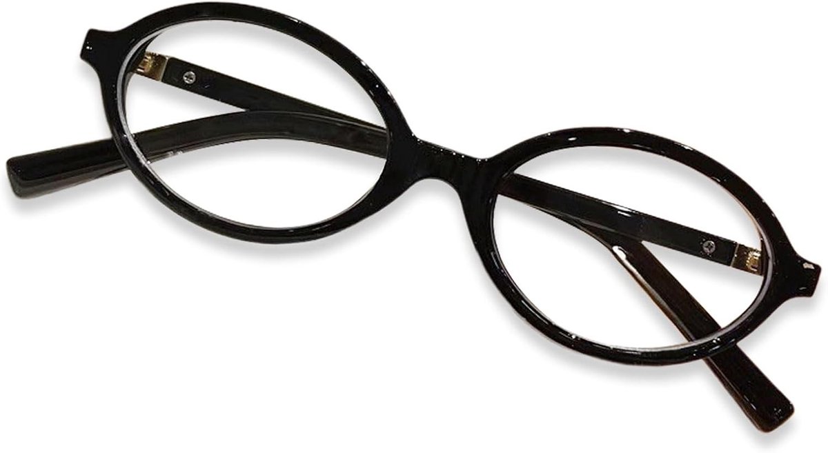Vintage Oval Zonnebril zonder Sterkte | Lichtgewicht Retro Bril voor Mannen en Vrouwen | Blauwlichtfilter voor Computer en Mobiel