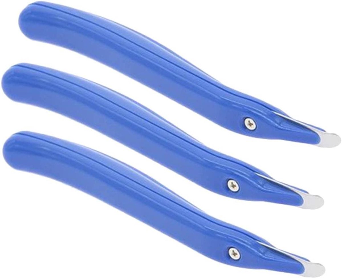 Nietjesverwijderaar Set - Ontnieter Handgereedschap - Kantoorwerk Organiseren - Arbeidsbesparend Ontwerp - 15.5 cm - Blauw