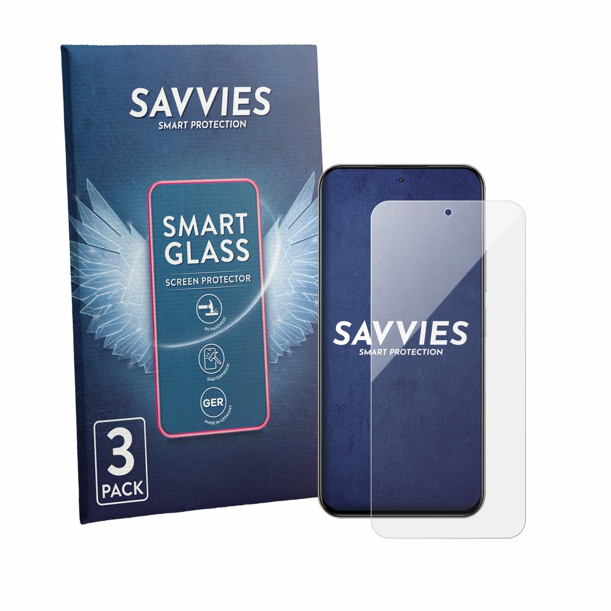 3 Stuks Savvies Screenprotector - geschikt voor realme Narzo 100x - beschermfolie glas transparant