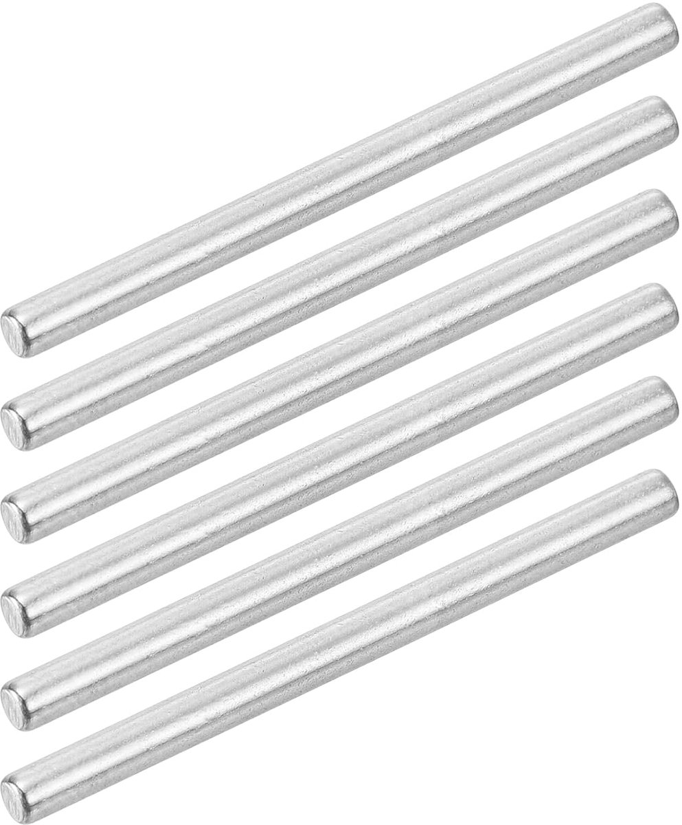 50 stuks 2,5 mm x 35 mm plugpennen 304 roestvrij staal planksteunen pennen bevestigingselementen assortiment set zilver