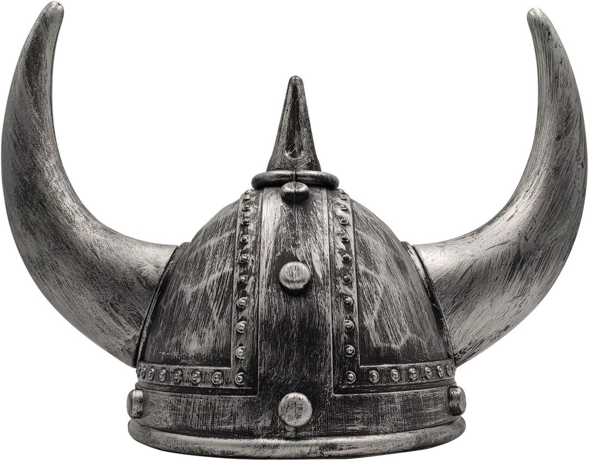 Middeleeuwen Vikingtijd Gehoornde Viking Helm Berserker Soldaat Warrior Kostuum Hoed Sallet Volwassen Speelgoed voor Battle Play Halloween Cosplay LARP