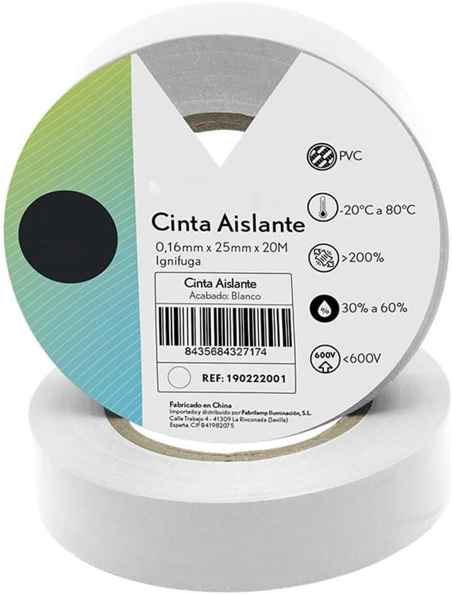Isolatieband 25 mm - PVC - flexibel en duurzaam - ideaal voor elektriciens - ShopVlot