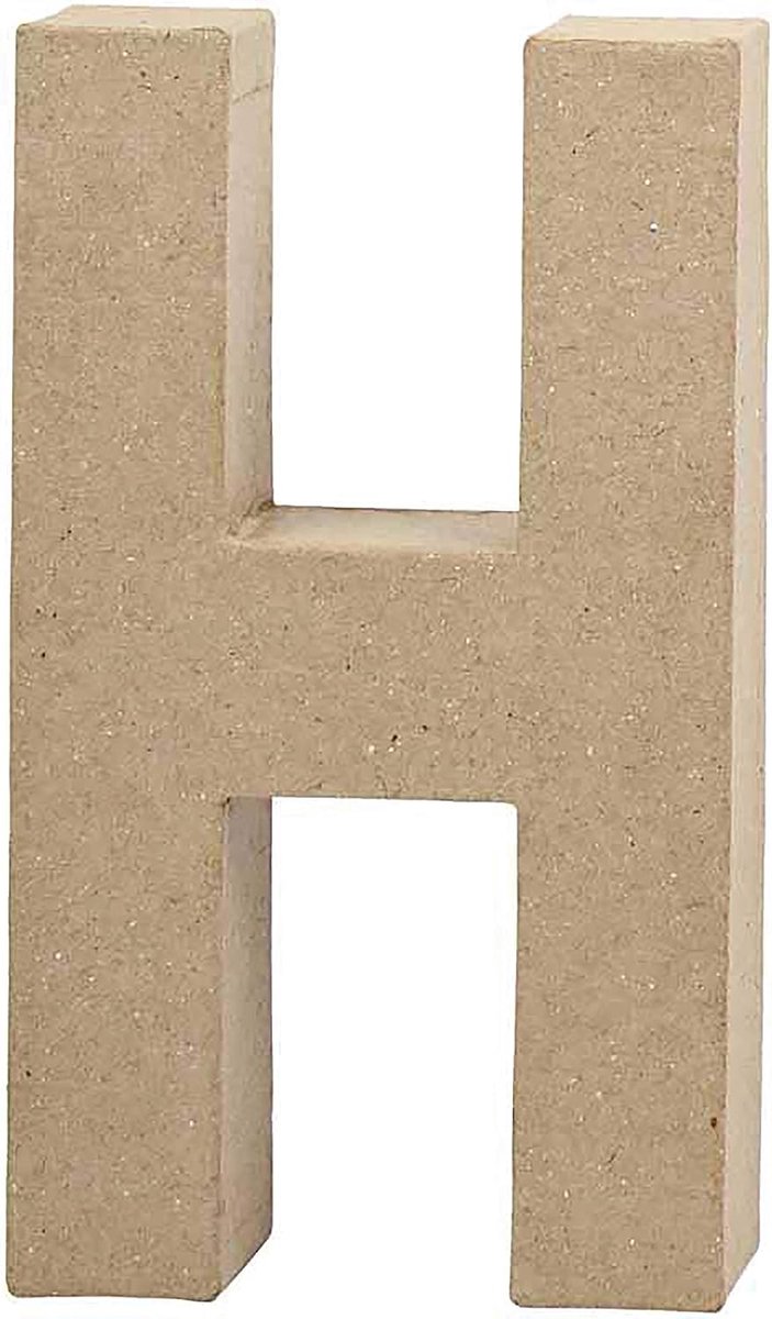 Papier-maché-getal, 20 cm, 1 stuk, beige, 1