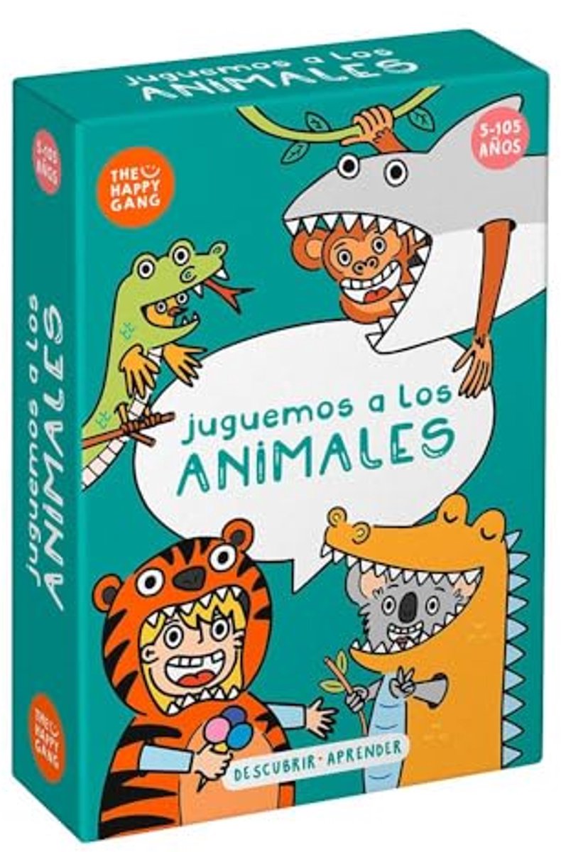 SnelShoppen - The Happy Gang Kaartspel Dieren Spelletjes voor Kinderen - Leerzaam, Leuk en Gezellig Kaartspel voor Feestjes en Spelletjesavonden - Ges